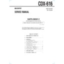 Sony CDX-616 (serv.man4) Service Manual