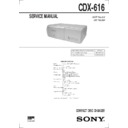 cdx-616 service manual