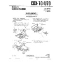 Sony CDX-70, CDX-U70 (serv.man2) Service Manual