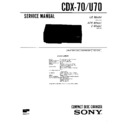 Sony CDX-70, CDX-U70 Service Manual