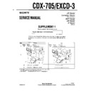 Sony CDX-705, EXCD-3 (serv.man2) Service Manual