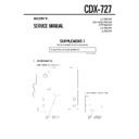 Sony CDX-727 (serv.man2) Service Manual