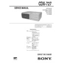 Sony CDX-727 Service Manual