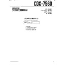 Sony CDX-7560 (serv.man3) Service Manual