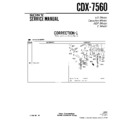 Sony CDX-7560 (serv.man4) Service Manual
