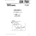 Sony CDX-7561 (serv.man2) Service Manual