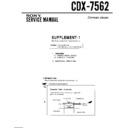 Sony CDX-7562 (serv.man2) Service Manual