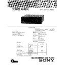 Sony CDX-7562 Service Manual