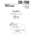 Sony CDX-7580 (serv.man2) Service Manual