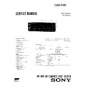 Sony CDX-7581 Service Manual