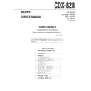 Sony CDX-828 (serv.man2) Service Manual