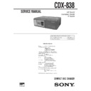 Sony CDX-838 Service Manual