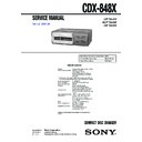 Sony CDX-848X Service Manual