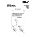 Sony CDX-91 (serv.man4) Service Manual