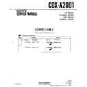 Sony CDX-A2001 Service Manual