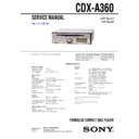 cdx-a360 service manual