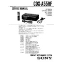 Sony CDX-A55RF Service Manual