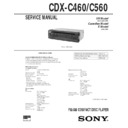 Sony CDX-C460, CDX-C560 Service Manual