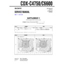Sony CDX-C4750, CDX-C6600 (serv.man2) Service Manual