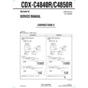 Sony CDX-C4840R, CDX-C4850R (serv.man3) Service Manual