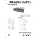 Sony CDX-C4840R, CDX-C4850R Service Manual