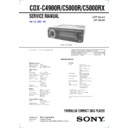 cdx-c4900r, cdx-c5000r, cdx-c5000rx service manual