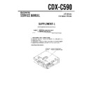 Sony CDX-C590 Service Manual