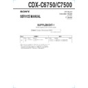 Sony CDX-C6750, CDX-C7500 (serv.man2) Service Manual