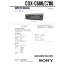 Sony CDX-C680, CDX-C780 (serv.man2) Service Manual