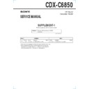 Sony CDX-C6850 (serv.man2) Service Manual
