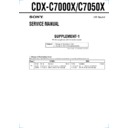 Sony CDX-C7000X, CDX-C7050X (serv.man2) Service Manual
