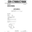Sony CDX-C7000X, CDX-C7050X (serv.man3) Service Manual