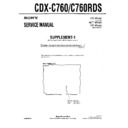 Sony CDX-C760, CDX-C760RDS (serv.man2) Service Manual
