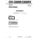 Sony CDX-C8000R, CDX-C8000RX (serv.man2) Service Manual