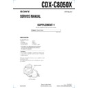 Sony CDX-C8050X (serv.man2) Service Manual