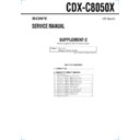 Sony CDX-C8050X (serv.man3) Service Manual