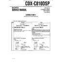 Sony CDX-C810DSP (serv.man3) Service Manual