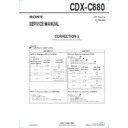 Sony CDX-C880 (serv.man3) Service Manual