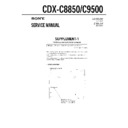 Sony CDX-C8850, CDX-C9500 (serv.man2) Service Manual