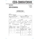 Sony CDX-C8850, CDX-C9500 (serv.man3) Service Manual