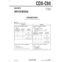 Sony CDX-C90 (serv.man2) Service Manual