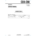 Sony CDX-C90 (serv.man3) Service Manual