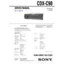 cdx-c90 service manual
