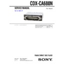 Sony CDX-CA680N Service Manual