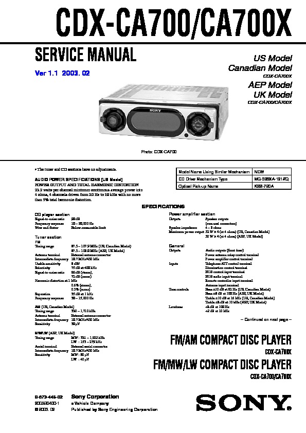 Bestseller: Sony Xplod 52wx4 Manual Download