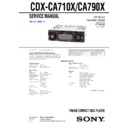 Sony CDX-CA710X, CDX-CA790X, CXS-7900 Service Manual