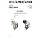 Sony CDX-CA710X, CDX-CA790X Service Manual