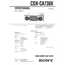 Sony CDX-CA730X, CXS-7300 Service Manual