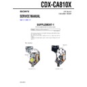 Sony CDX-CA810X (serv.man2) Service Manual