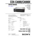 Sony CDX-CA900, CDX-CA900X Service Manual